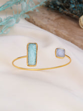 Aquamarin & Moonstone  Bracelet